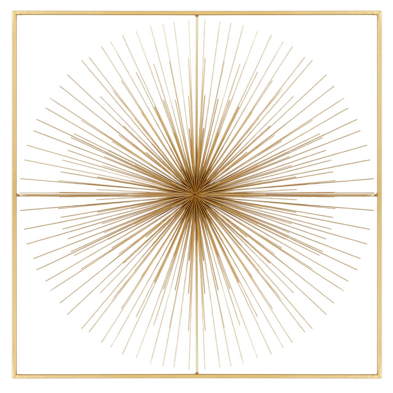 CosmoLiving by Cosmopolitan Gold Iron Modern Wall Décor